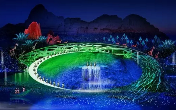景觀亮化，音畫夜游實景演出